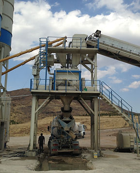 Concrete batching plant, which we produce in different models and with different capacities.