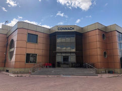 Conmach factory building exterior facade