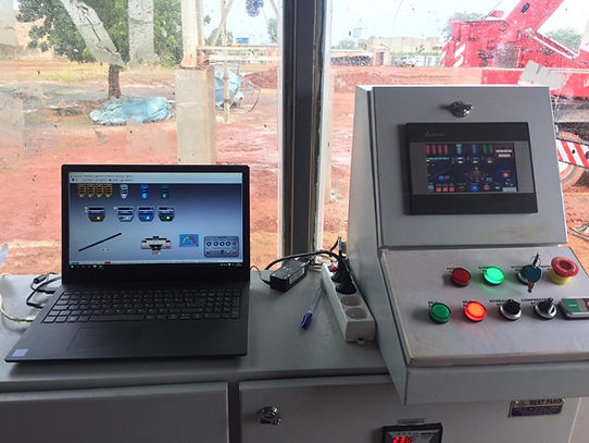 Concrete batching plant automation unit and control system, We use the Conmach 4.4.3 software developed by our company's engineers in the concrete batching plants produced by Conmach.