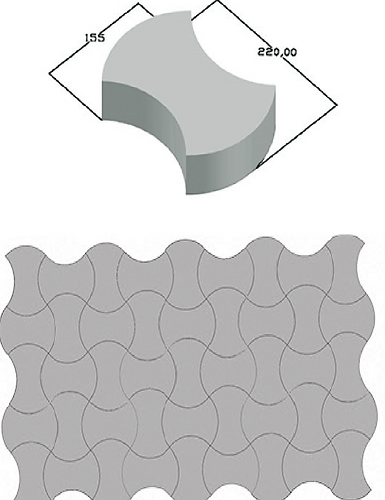 Bowtie Concrete paving stones are produced by a concrete block making machine using a mixture of gravel, cement and water. The mould for concrete paving stones is made taking into account these considerations. The outer parts of the mould are also processed on the Borwerk CNC machine. The completion of the process is achieved by combining all the parts together.