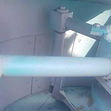 Internal view of Conmach pan type concrete mixer designed for small and medium-sized batching plants.