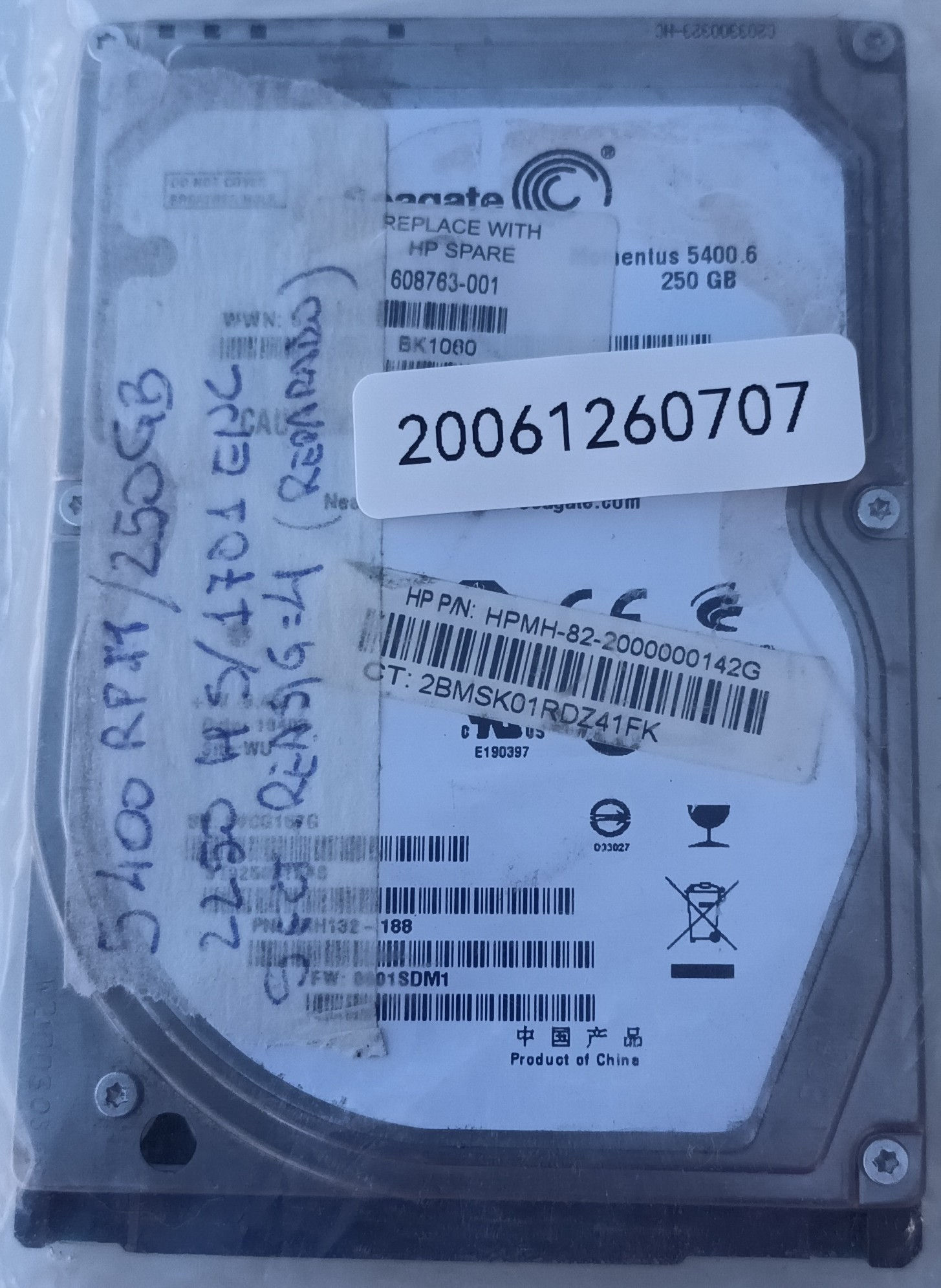 Disco HDD 250GB Seagate