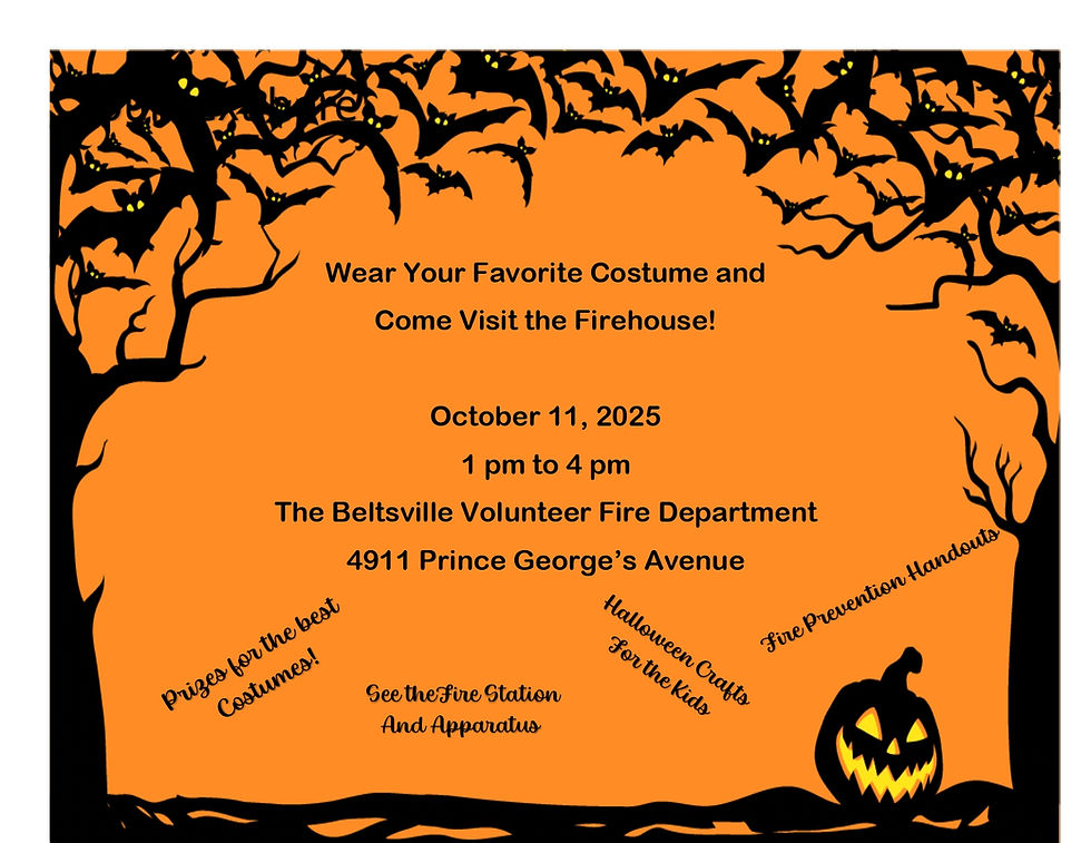 Beltsville Volunteer Fire Department Halloween 2025