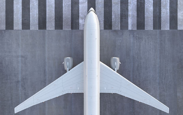 Avião na pista