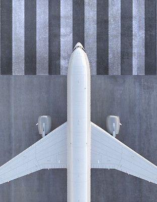 Avion sur la piste