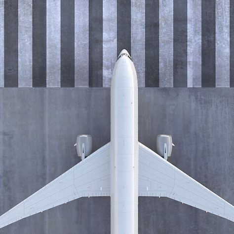A plane on Runway