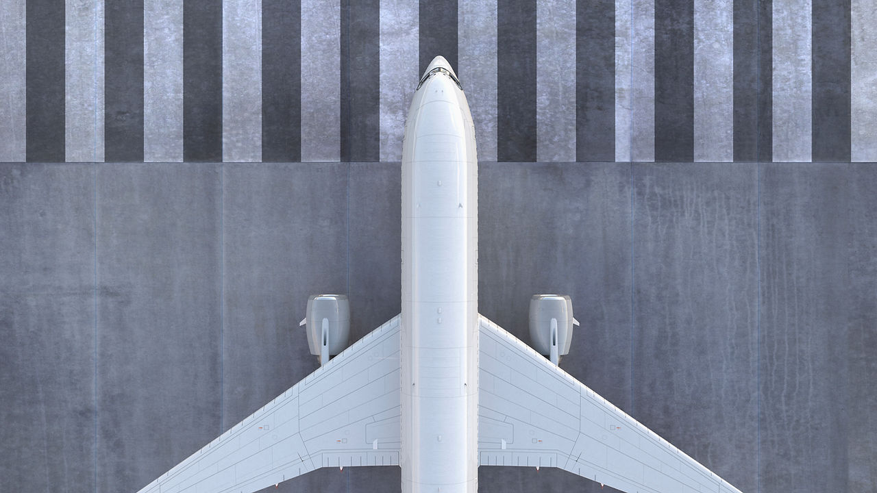 Plane on Runway