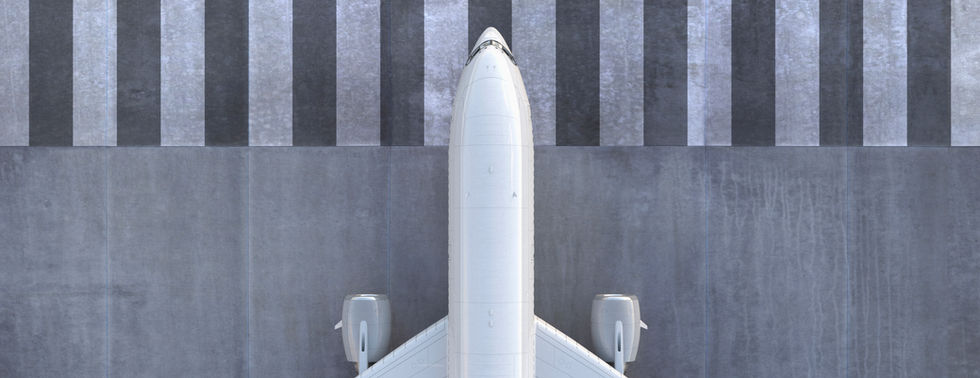 Avion sur la piste