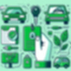 carro sendo alugado com carta verde em Foz