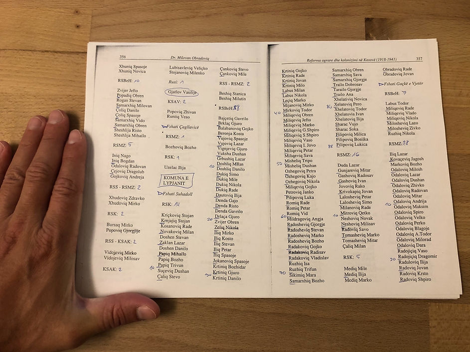 Milovan Obradovic Kolonialisierung des Kosovo Seite 356