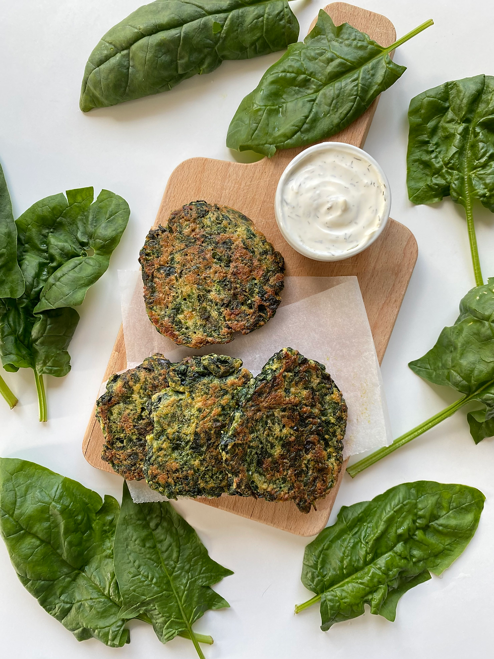 Recette simples de galettes d'épinards