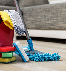 Cleaning Supplies Display