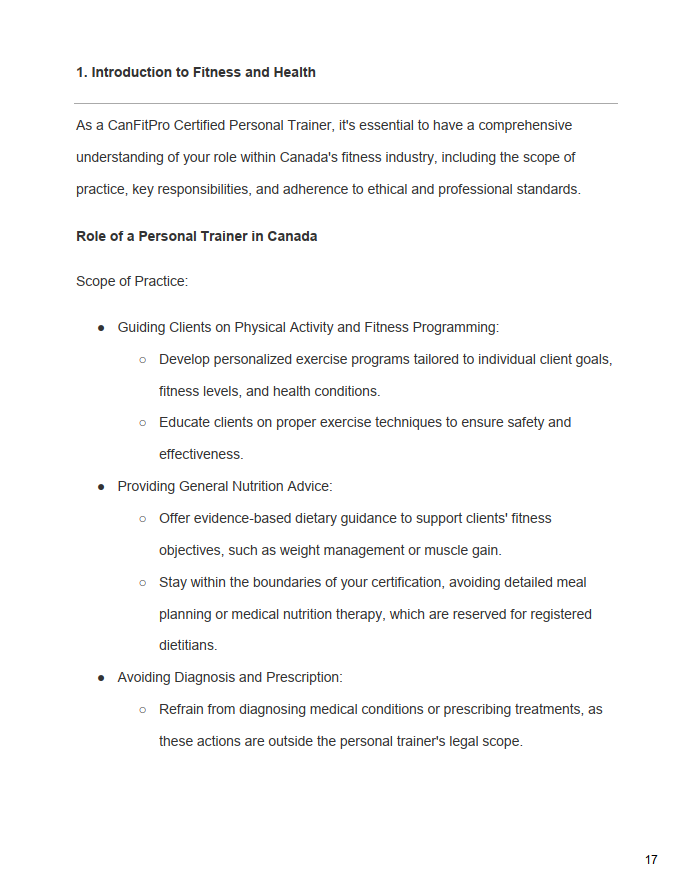 Thumbnail: Buy CanfitPro Exam Study Guide in Canada