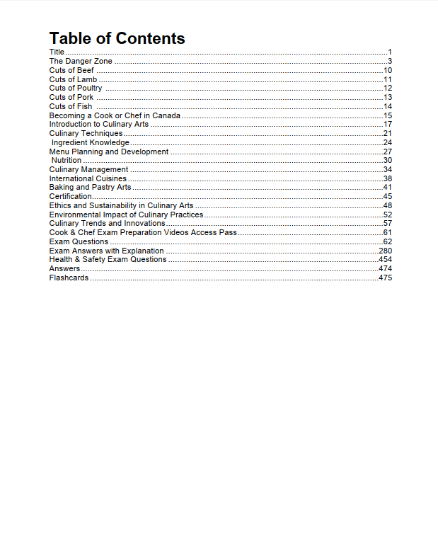 Buy Ontario Cook Exam Study Guide in Canada