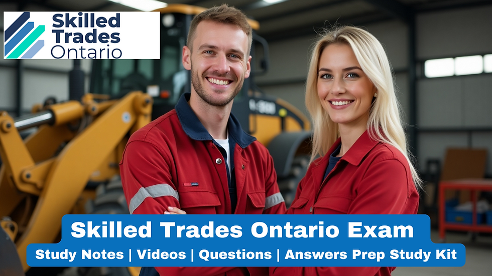 Skilled Trades Ontario Hardcopy Study Guide