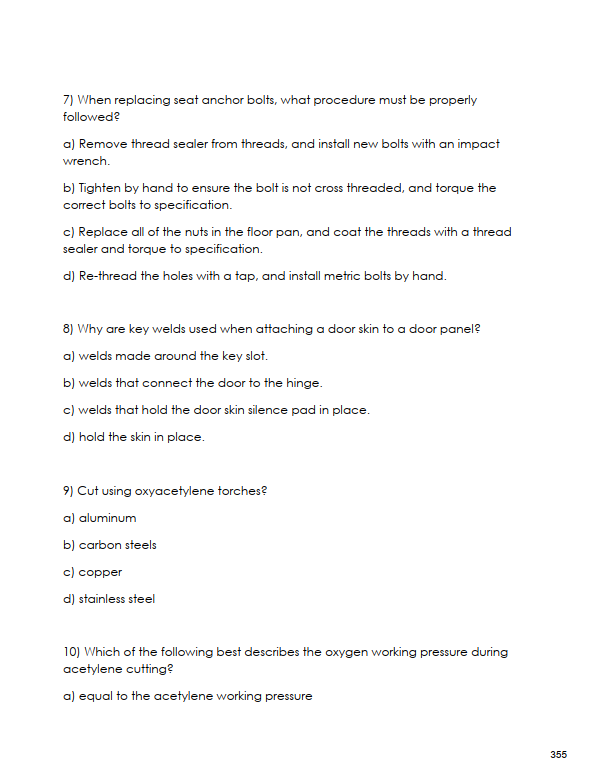 Thumbnail: Auto Body and Collision Technician Exam