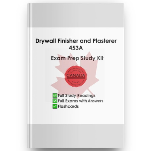 Drywall Finisher & Plasterer 2024 Red Seal 453A Study Kit CourseTree