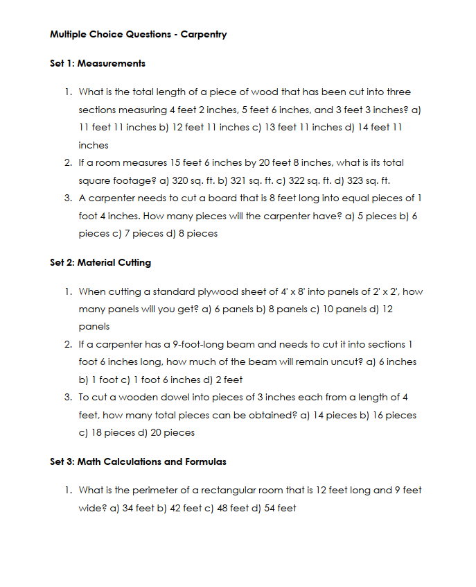 Thumbnail: Buy Ontario General Carpenter Exam Study Guide in Ontario