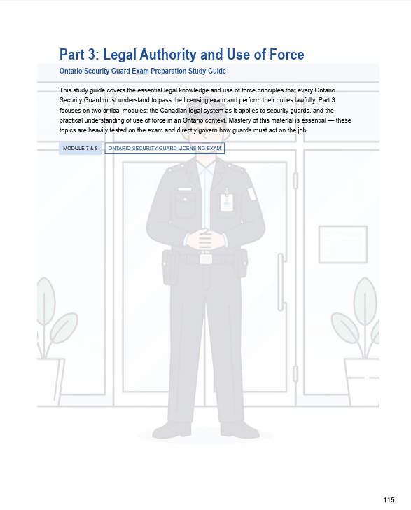 Thumbnail: Buy Ontario Security Guard Study Guide in Canada