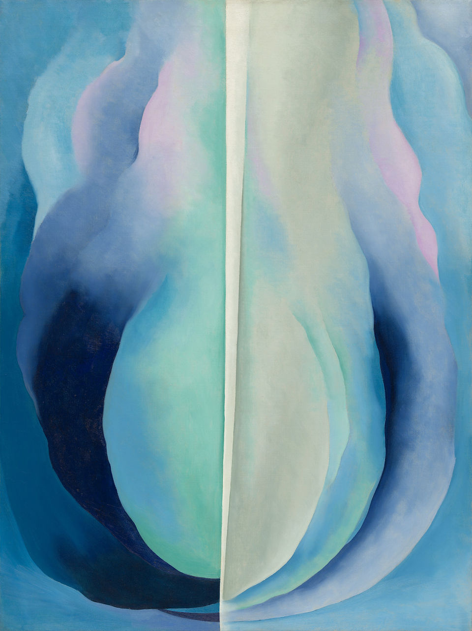 Georgia O'Keeffe, Manhattan, 1932, oil on canvas, 84 3/8 x 48 1/4 in. (214.3 x 122.4 cm.), Smithsoni