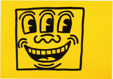 Best Buddies (1990) by Keith Haring