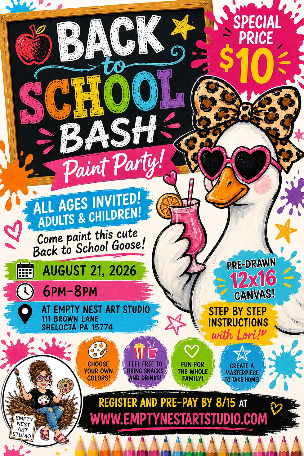 Back to School Bash Goose!