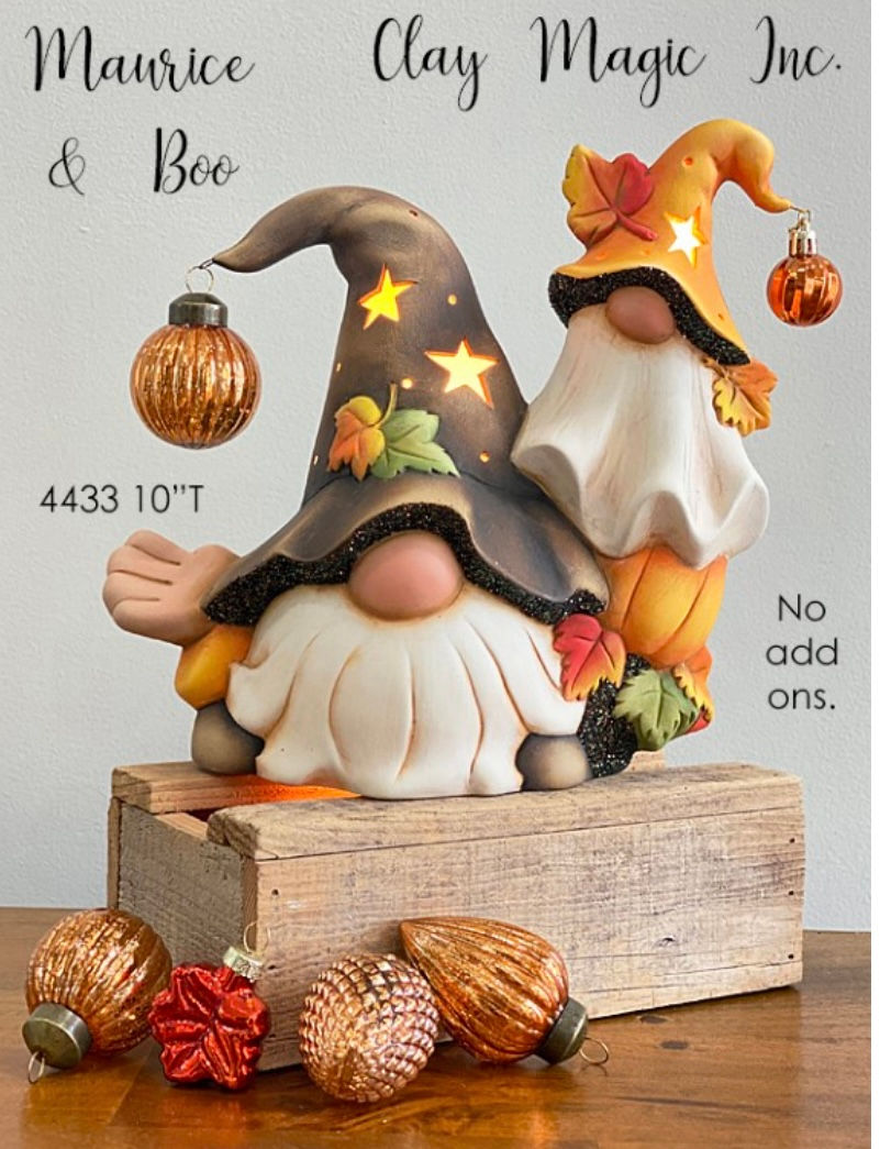 10” Maurice and Boo with light kit