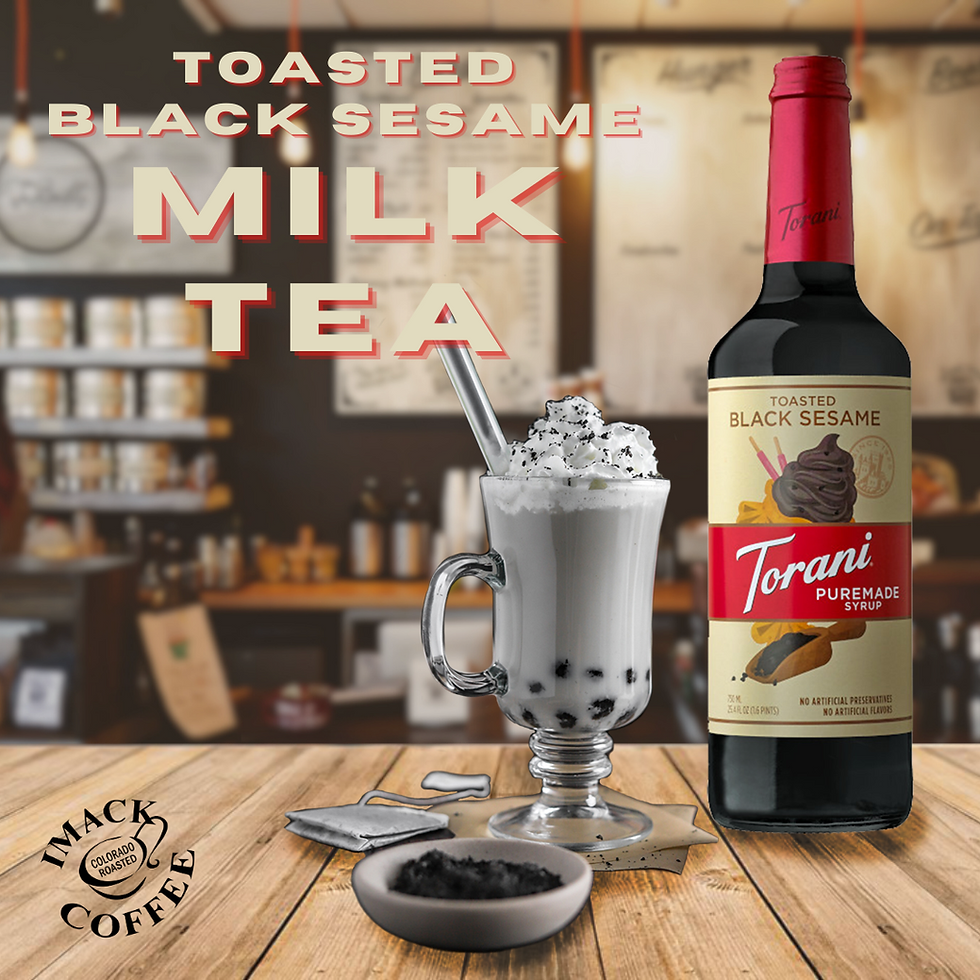 Toasted Black Sesame Milk Tea