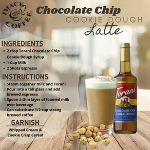 Chocolate Chip Cookie Dough Latte