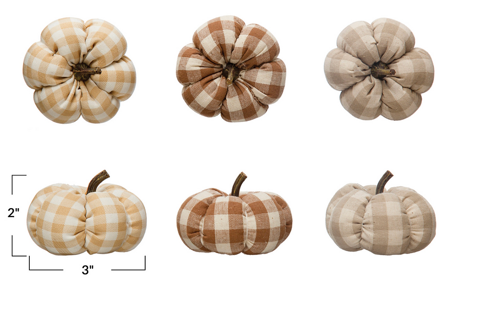 Thumbnail: Assorted Fabric Pumpkins