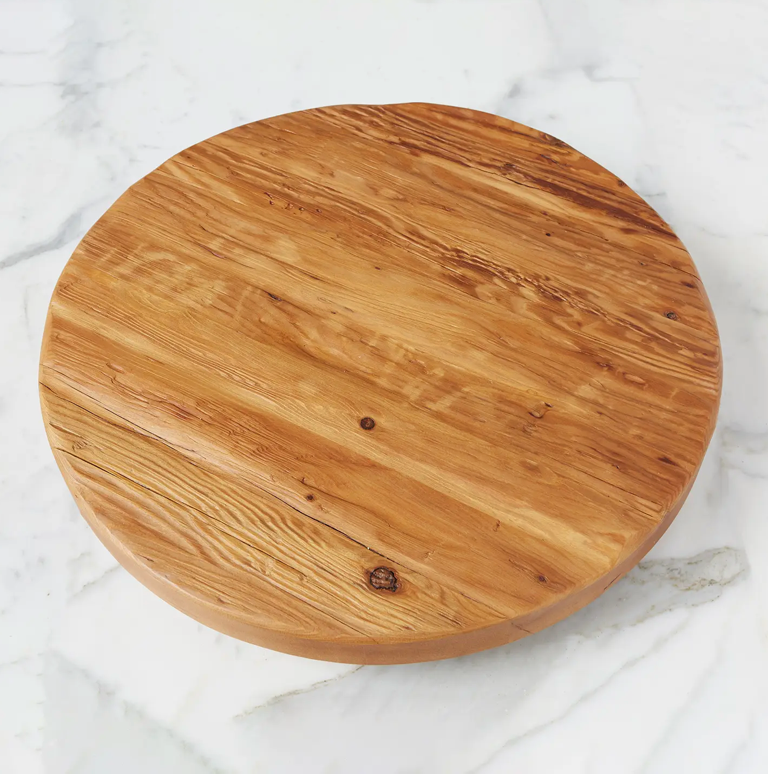 Rustic Natural Pine Wood Trivet Top Lazy Susan