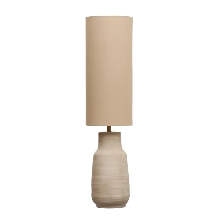Ceramic Floor Lamp w/ tall Shade