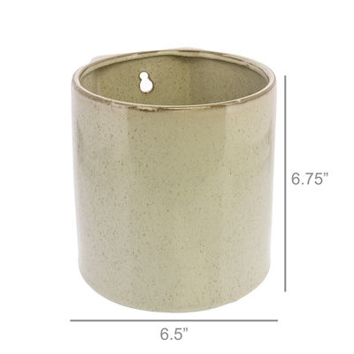 Thumbnail: LOGAN WALL VASE - LRG - FLECKED WHITE