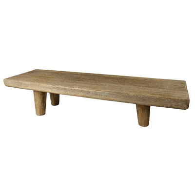 DAKOTA FOOTED RISER, WOOD - RECT