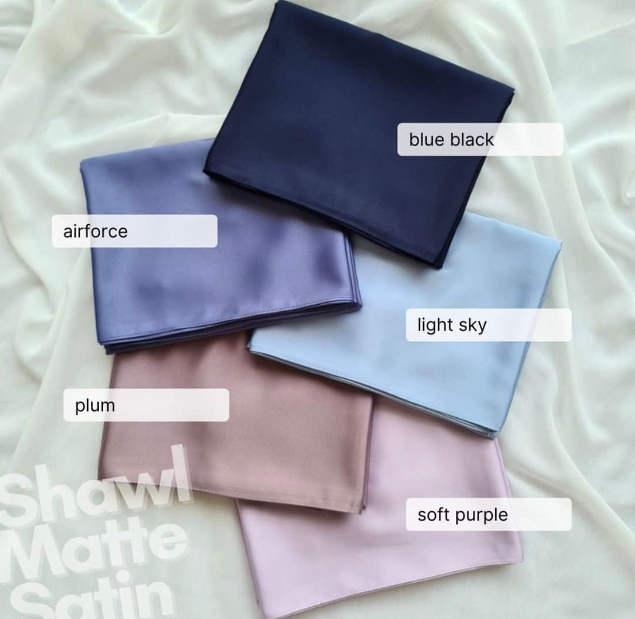 SHAWL MATTE SATIN