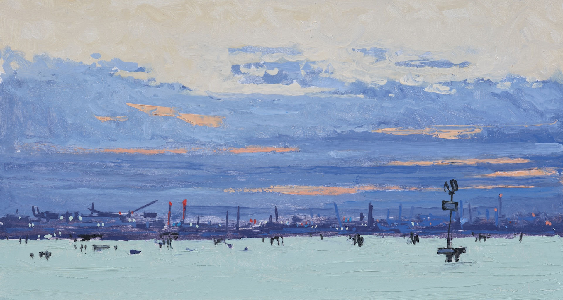 Coucher de soleil à Murano