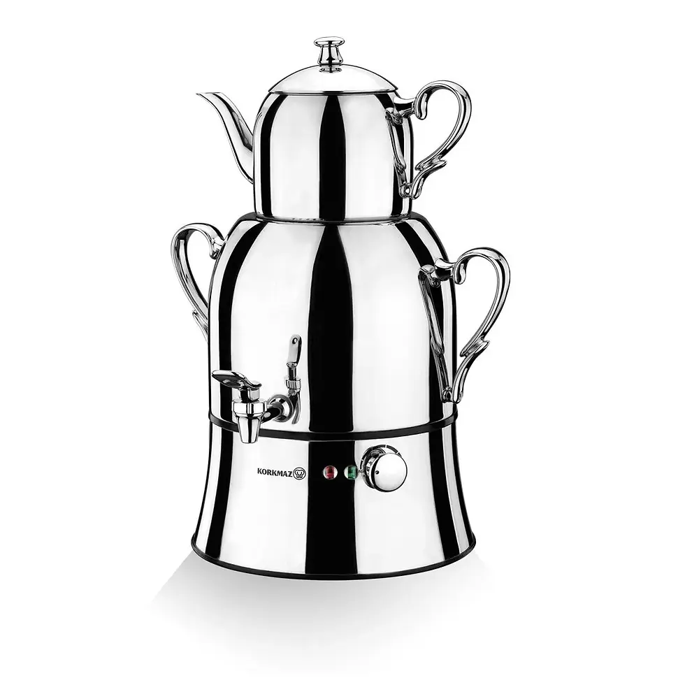 Korkmaz Nosta Mega Inox/Chrome Samovar