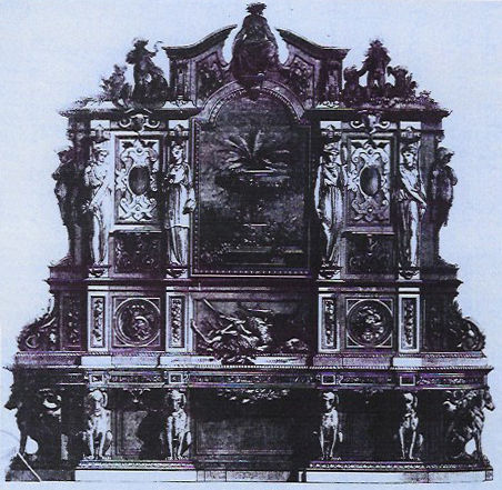 Miniature : Alexandre Georges Fourdinois (1799-1871), cabinet à deux corps, XIXe