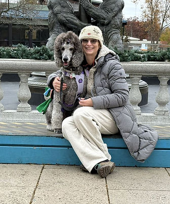 Anira and her handler — building trust, communication, and teamwork is an important part of successful detection dog training.
