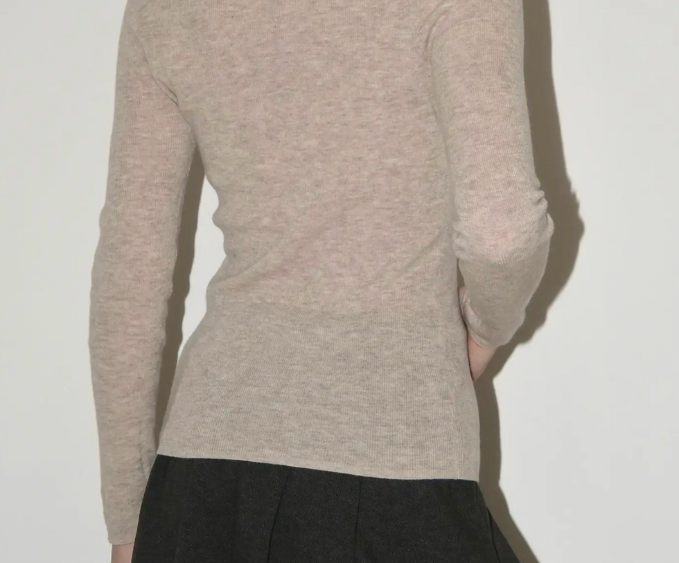 Thumbnail: Blanc Noize (Canada ) 100 Percent Merino Wool Henley Sweater 
