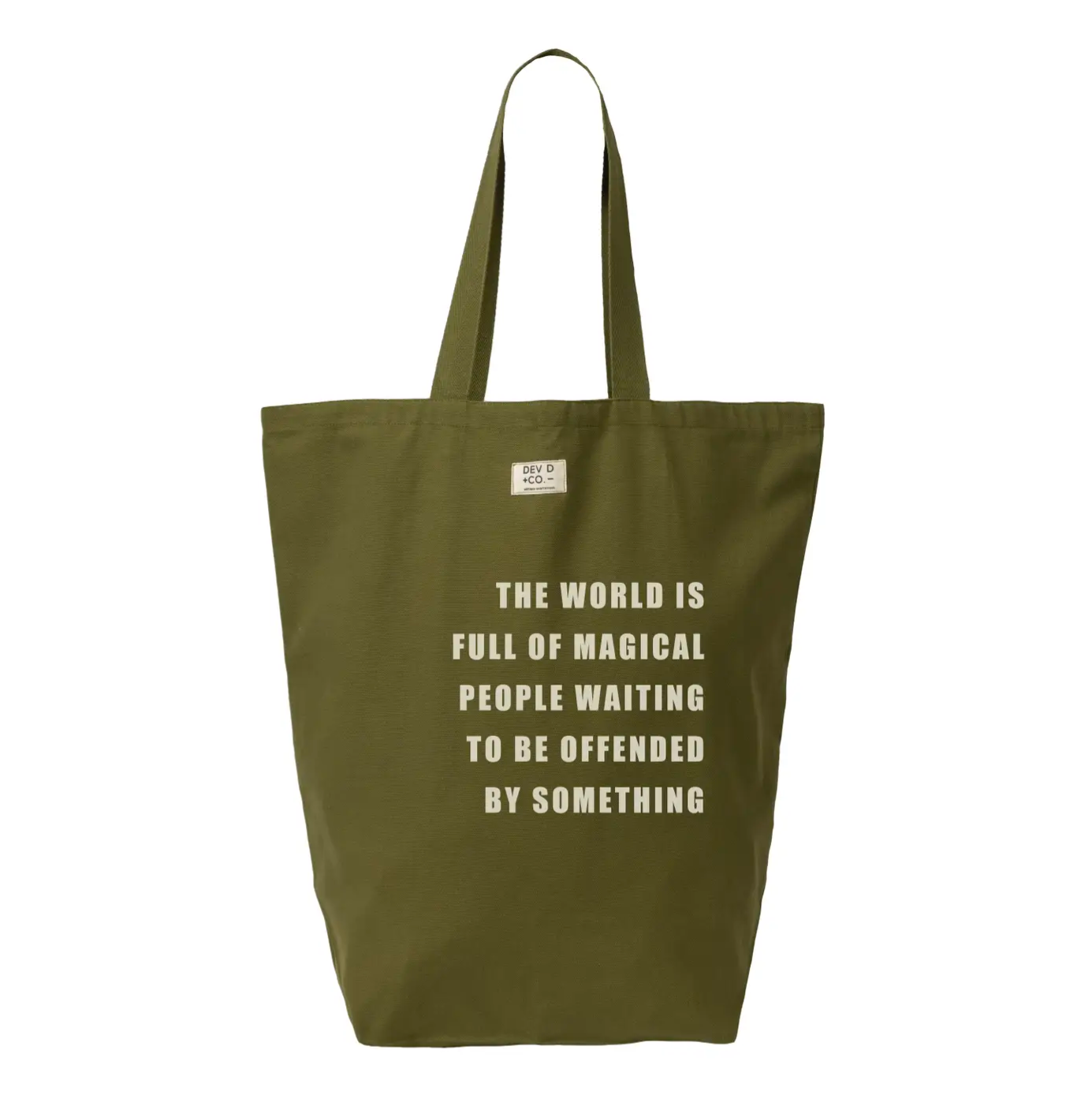 Canvas Tote "The World is..."