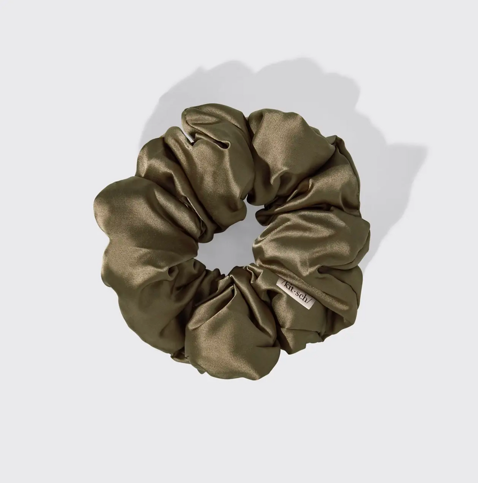 Thumbnail: Kitsch Satin Jumbo Hair Scrunchies 4 Pack 