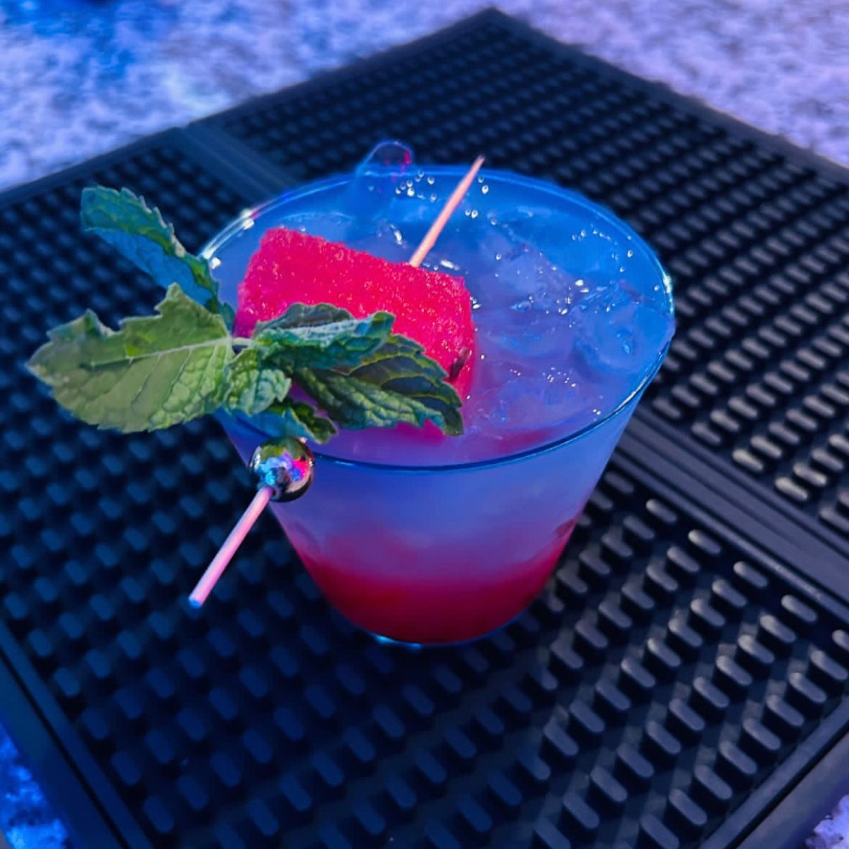 Watermelon Mint-Lime Mocktail