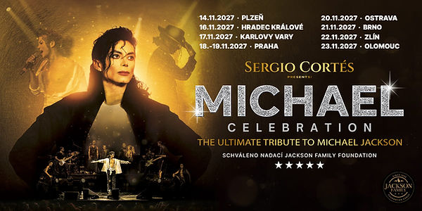Sergio Cortés – Michael Jackson Celebration, koncertní turné v České republice 2027.