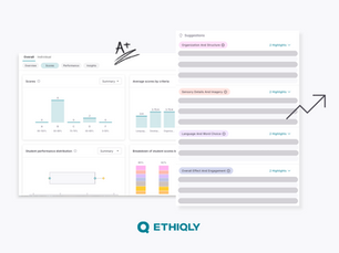 Using Data-Driven Insights to Strengthen Student Writing with Ethiqly Grading