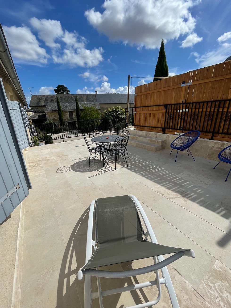 Terrasse gite 1er étage