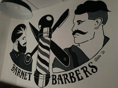 Barbershop Mural
