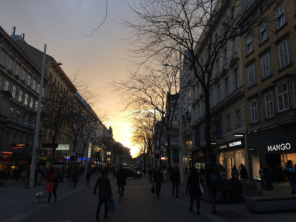 Urban Boutique Hotel Vienna bei golden hour
