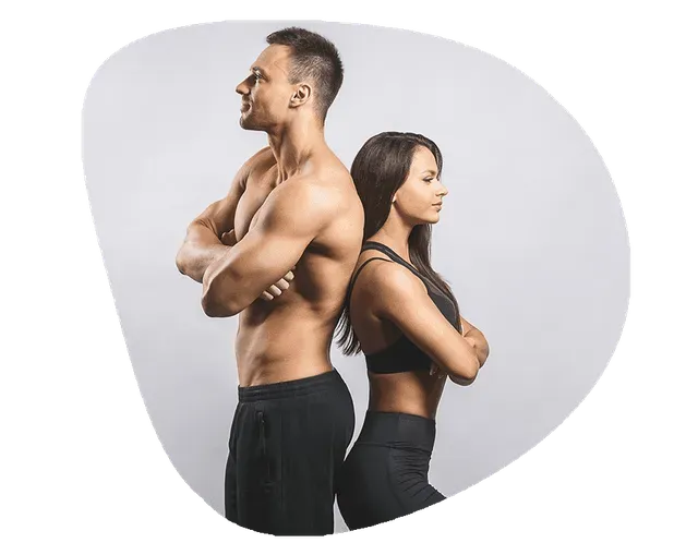 Man and woman healthy