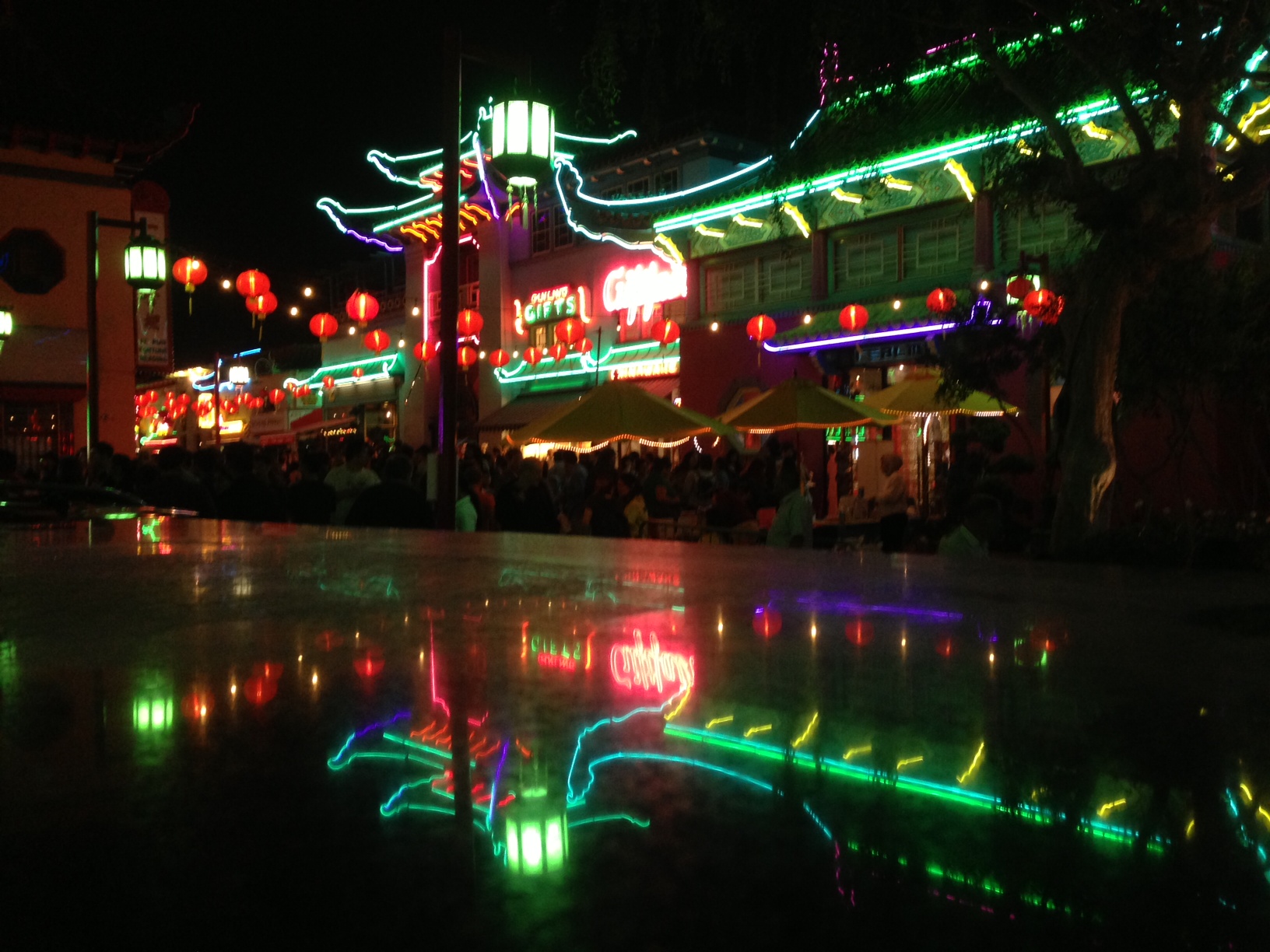 Central Plaza at Night